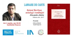 Roland Barthes. Mitologii românești - lansare de carte